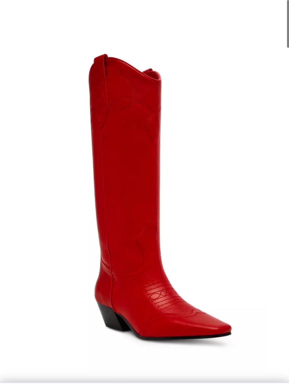 Steve Madden Dollie Red Cowboy Boot